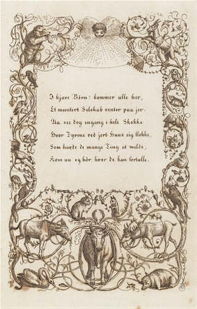 Illustration pour "Cinquante fables pour enfants" de Hey - Martinus Rørbye