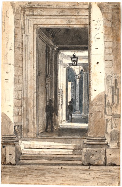 Palazzo Massimo alle Colonne. Rome 1835 - Martinus Rørbye