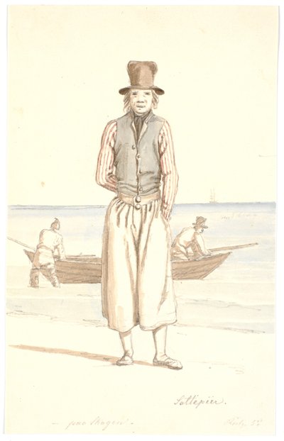 Saltepeer à Skagen - Martinus Rørbye