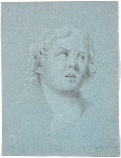 Étude de tête de femme, tournée 3/4 vers la droite - Martinus Rørbye
