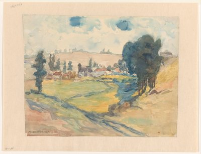 Paysage de collines - Martinus van Andringa