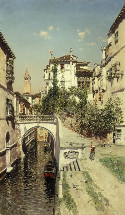 Scène de canal vénitien - Martín Rico y Ortega