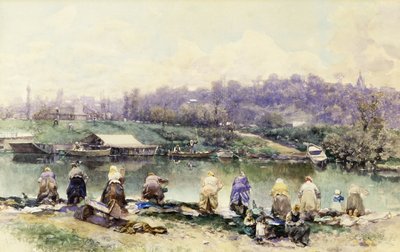 Les lavandières - Martín Rico y Ortega