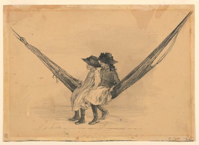 Mary et Eleanor Hague dans un hamac - Mary A. Hallock Foote