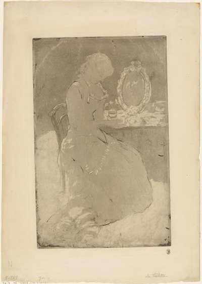 À la coiffeuse - Mary Cassatt