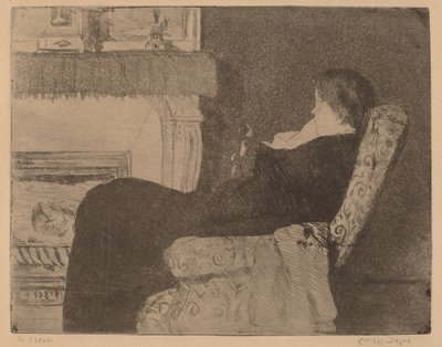 Devant la cheminée n° 1, vers 1882 - Mary Cassatt