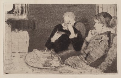 Lydia et sa mère au thé - Mary Cassatt