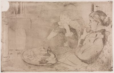 Lydia et sa mère au thé, vers 1880 - Mary Cassatt