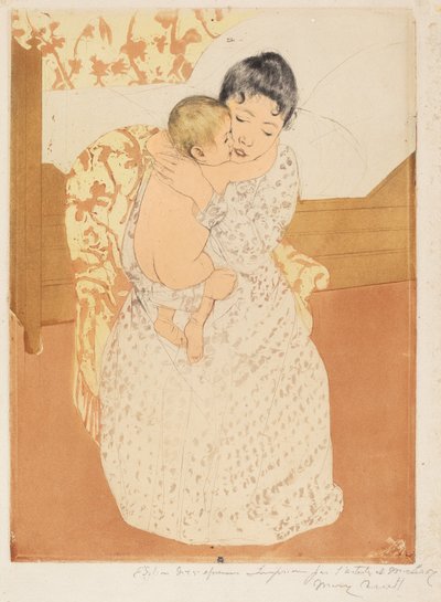 Caresse maternelle - Mary Cassatt