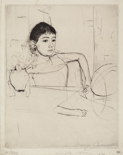 Mimi en brune - Mary Cassatt