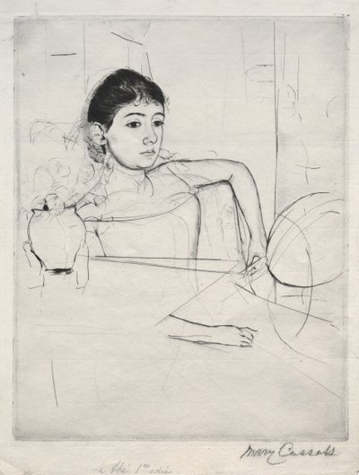 Mimi en brune, 1889 - Mary Cassatt