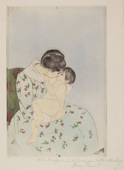 Le baiser de la mère - Mary Cassatt