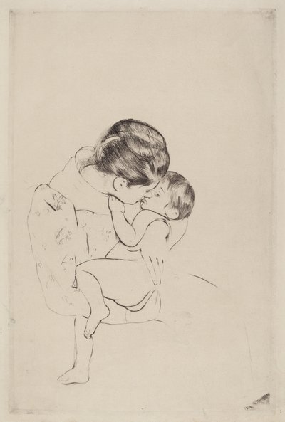 Le Baiser de la mère, 1890-1891 - Mary Cassatt