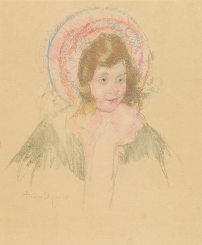 Sara portant un bonnet et un manteau, vers 1904-1906 - Mary Cassatt