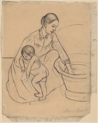 Le Bain [recto] - Mary Cassatt