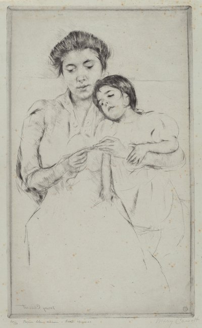 La Leçon de crochet, vers 1902 - Mary Cassatt
