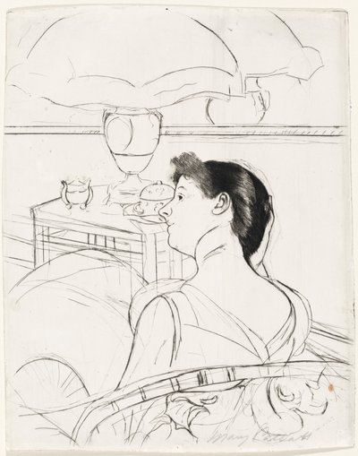 La Lampe, 1890-1891 - Mary Cassatt