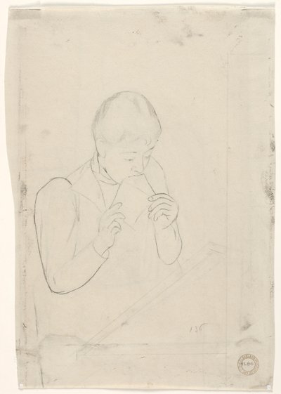 Le verso de la lettre - Mary Cassatt