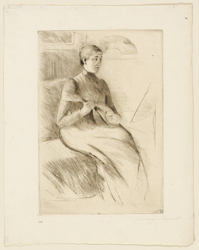 Le joueur de mandoline - Mary Cassatt