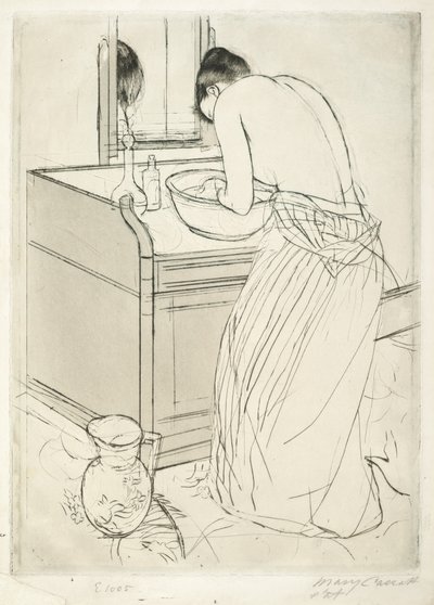Femme se baignant - Mary Cassatt