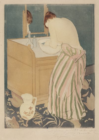 Femme se baignant - Mary Cassatt