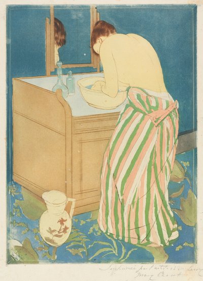 Femme au bain - Mary Cassatt