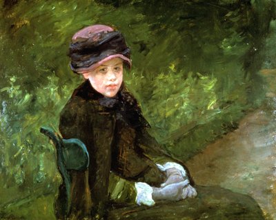 Jeune femme dans le parc, vers 1880 - Mary Cassatt