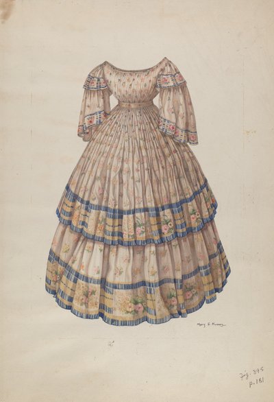 Robe avec jupon cerceau - Mary E. Humes