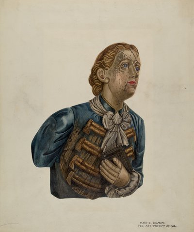 Figure de proue du Bark George, c. 1939 - Mary E Humes