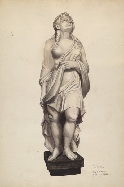 Figure de proue Galatea, vers 1940 - Mary E Humes