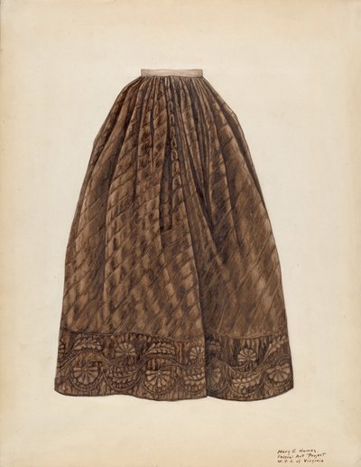 Jupon, vers 1938 - Mary E Humes