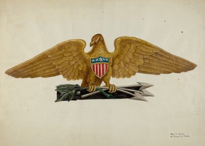 Tableau arrière, vers 1940 - Mary E Humes