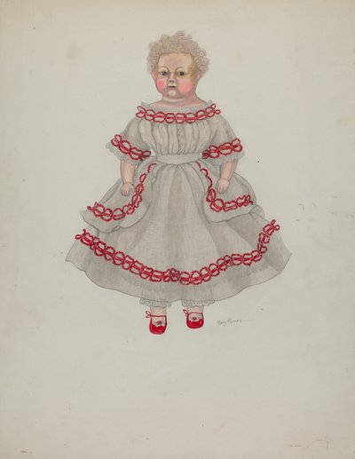 Poupée en cire, vers 1936 - Mary E Humes