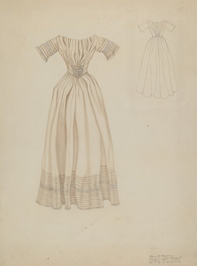 Robe de mariée, vers 1937 - Mary E Humes