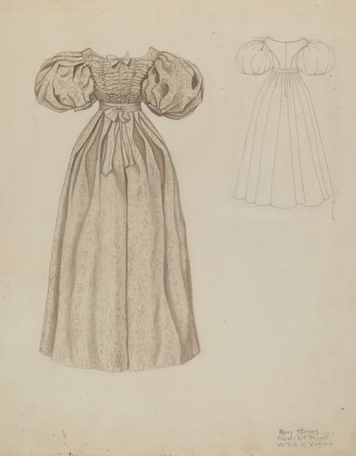 Robe de mariée, vers 1937 - Mary E Humes
