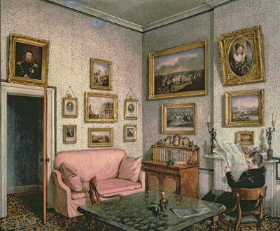 Le bureau du colonel Norcliffe à Langton Hall, c.1837 - Mary Ellen Best