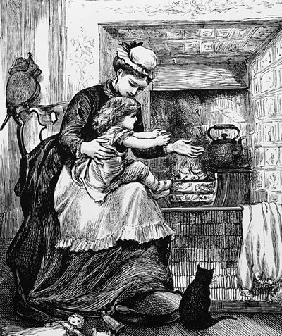 Une nourrice surveillant ses charges - Mary Ellen Edwards