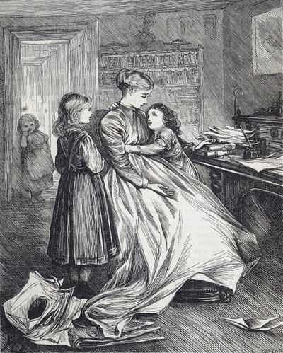Une veuve avec ses enfants - Mary Ellen Edwards