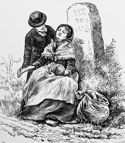 Une mère célibataire et son bébé trouvés épuisés au bord de la route - Mary Ellen Edwards