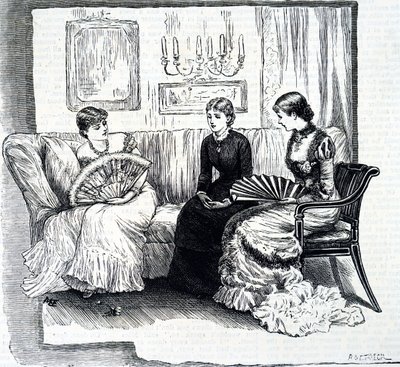 Dames avec des éventails - Mary Ellen Edwards