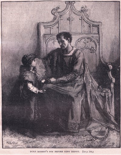Le fils du duc Robert devant le roi Henri en 1106 - Mary L. Gow