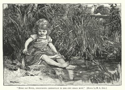 Silas Marner - Ici était assise Eppie, discutant joyeusement avec sa petite botte - Mary L. Gow