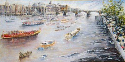 Cortège du jubilé sur la Tamise - Mary Smith