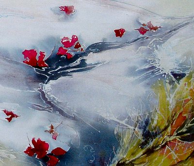 pétales flottant en aval - Mary Smith