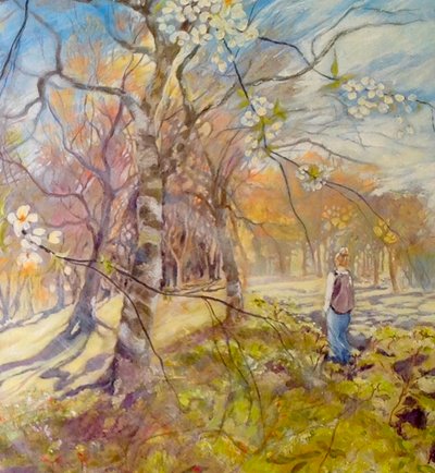 promenade printanière sous les fleurs - Mary Smith