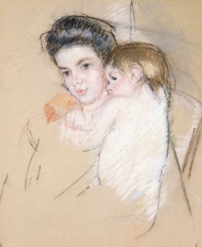 Mère et enfant nu - Mary Cassatt