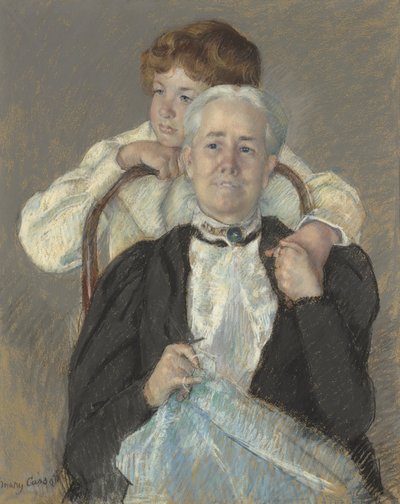 Portrait de Mme Cyrus J. Lawrence avec son petit-fils R. Lawrence Oakley, vers 1897 - Mary Cassatt