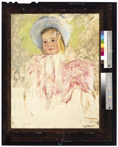 Simone en bonnet bleu (No. 1) - Mary Stevenson Cassatt