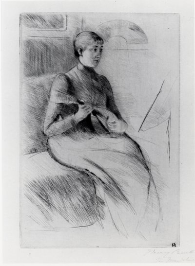 Le joueur de mandoline - Mary Stevenson Cassatt
