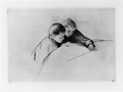La Carte, ou La Leçon - Mary Stevenson Cassatt
